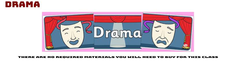 Drama Supplies Lists 2